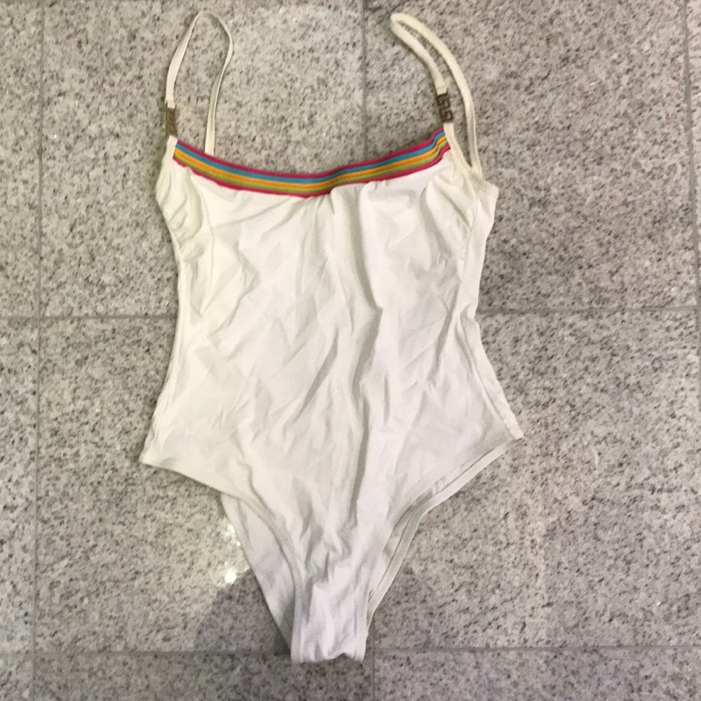 Versace white bathing suit